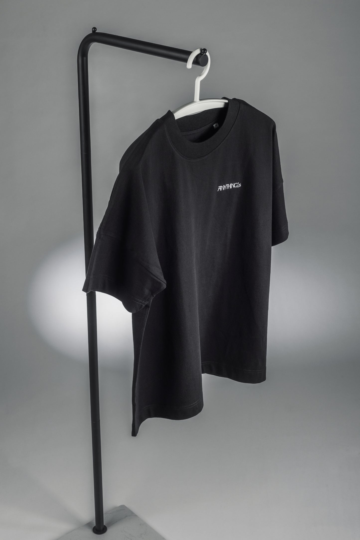 Classic Heavy Black Oversized Stick Tee