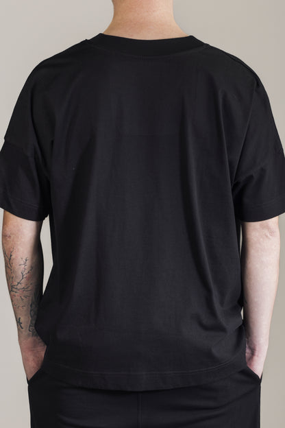 Classic Heavy Black Oversized Stick Tee